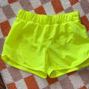 Girls neon YMed. Running shorts